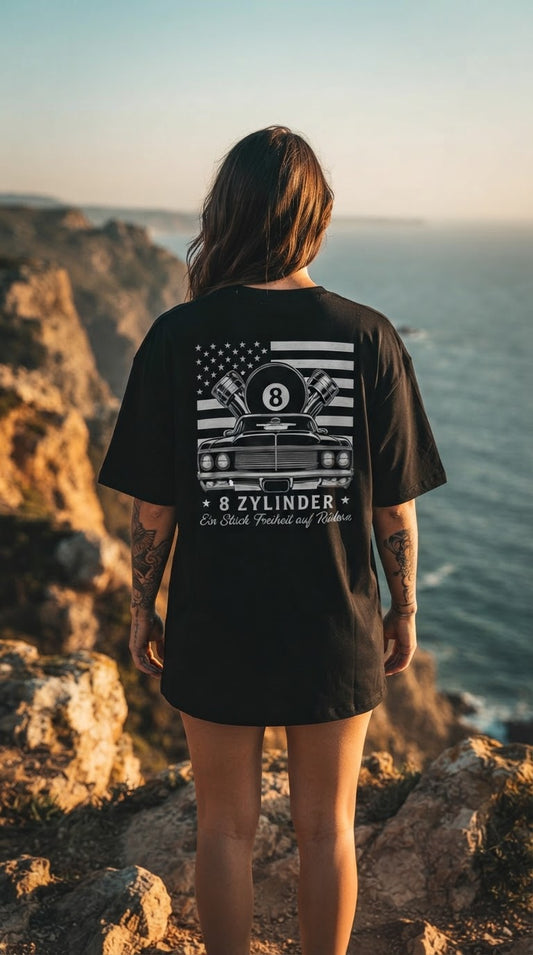 "8 Zylinder" Oversize-Shirt